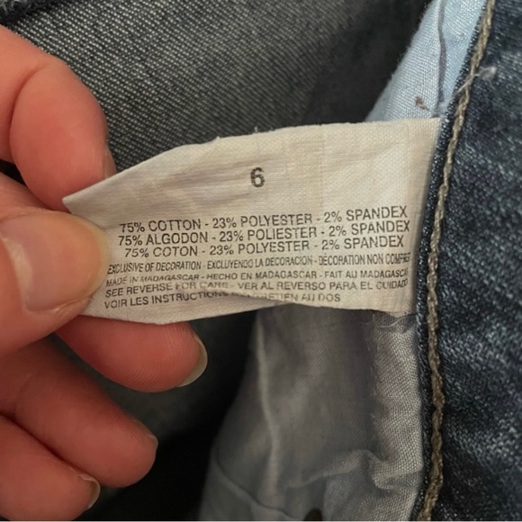 Gloria Vanderbilt Women’s Blue Stretch Denim Distressed Mid Rise Bootcut Jeans 6 - Picture 7 of 11